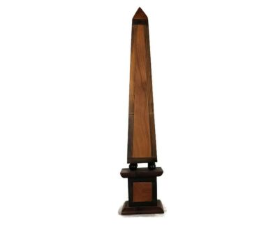 Obelisk in Thuya and Ebony wood Large Decorative 1900s early 20th century antique