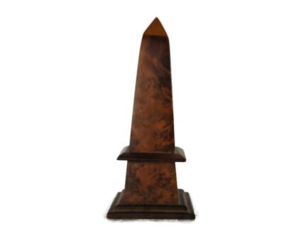 Antique obelisk - Wood - Fruit wood - 20t h century Centerpiece decorative 