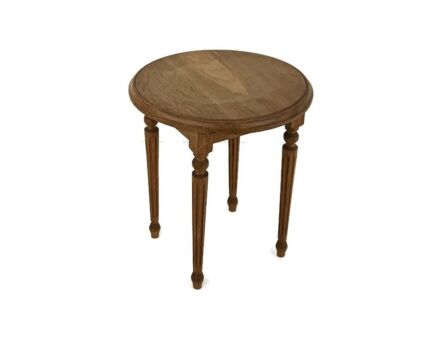 lovely vintage side occasional wine table carved wood Louis xv style small