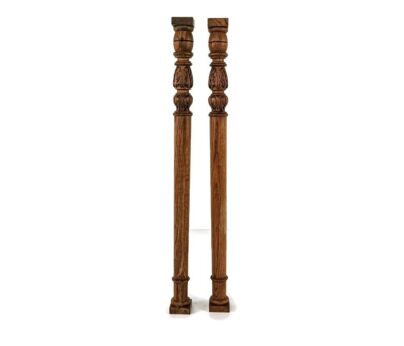 pair corbels Poles Finials, salvaged architectural carved wood antique reclaimed