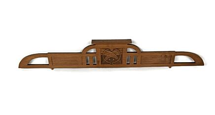 large antique Pediment Over door carved wood architectural reclaimed salvaged japandi style