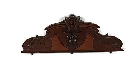 Antique Pediment Over door carved wood architectural reclaimed salvaged beautiful