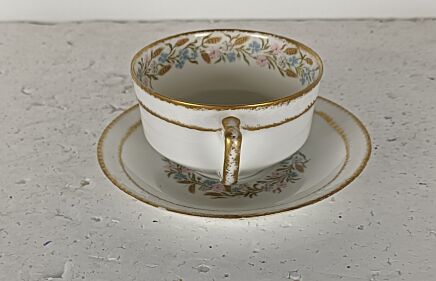 cup and saucer antique Haviland Limoges France Belle epoque 