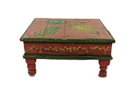 stunning low small table wood hand painted antique fruit barn farmhouse style lovely