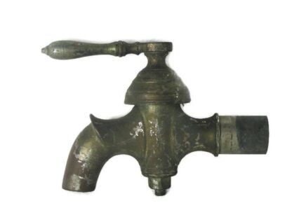 Large Antique Faucet Tap Architectural Industrial Barn Country Farmhouse Sink Reclaimed