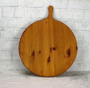 French Oven Chopping Cutting Serving Board Pine Wood Authentic Rustic 21.46"