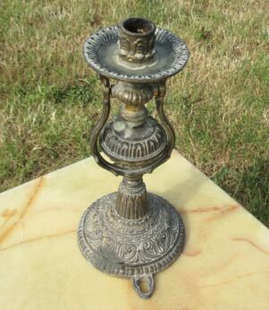 Antique Victorian Ornate Nautical Boat Wall Sconce Brass Candle Holder Rare