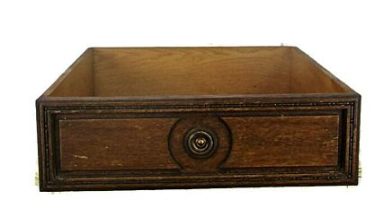 Antique Hand Carved Oak Kitchen Drawer Architectural Reclaimed Salvaged