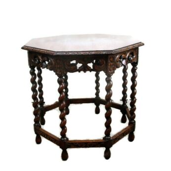 Gorgeous hand Carved Wooden Table Console Barley Twist Coffee Side Table HTF