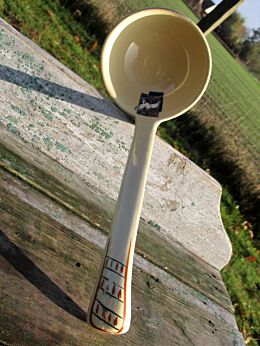 Very Rare Boch Colombe Dove Stoneware Soup Ladle Chevalier after Picasso