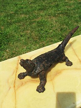 Authentic Antique Marine Iron Lizard for Holding Ropes Rope Holder Collector