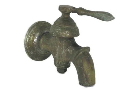 Large Antique Faucet Tap Architectural Industrial Barn Country Farmhouse Sink Reclaimed