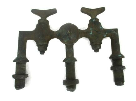 Antique Faucet Tap Architectural Industrial Barn Country Farmhouse Sink Reclaimed French Authentic