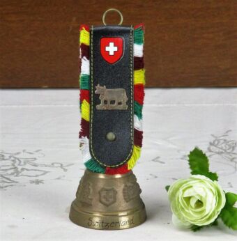 Vintage Authentic Swiss bell Rustic Souvenir Folk art Lovely sound