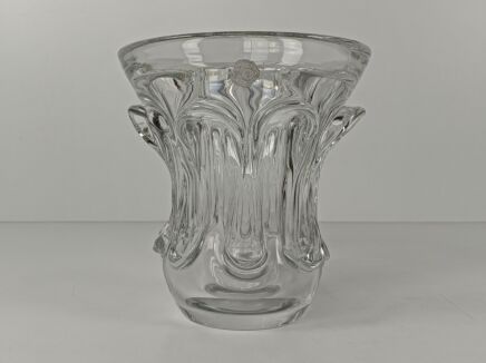 Luxurious Val St Lambert Crystal Large Vase Art Glass art deco vintage Belgian design