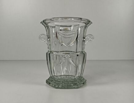 Cristalleries De Lorraine Glass Crystal French Ice Bucket   Seau à Champagne vintage 