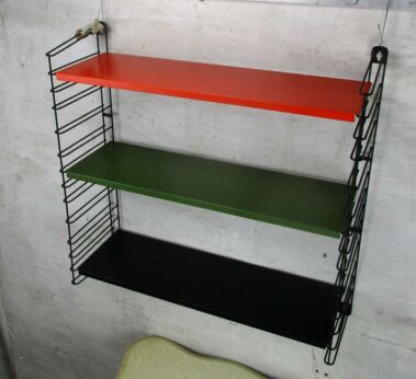 Vintage Tomado Mid Century Design Modern Wall Shelving Unit Retro Shelf