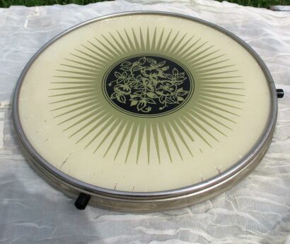 Vintage Rotating Cake stand Plate Lazy Susan Turntable