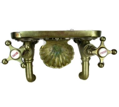 French Antique Brass Mixed Taps Faucet Architectural Ornate Reclaimed Salvaged