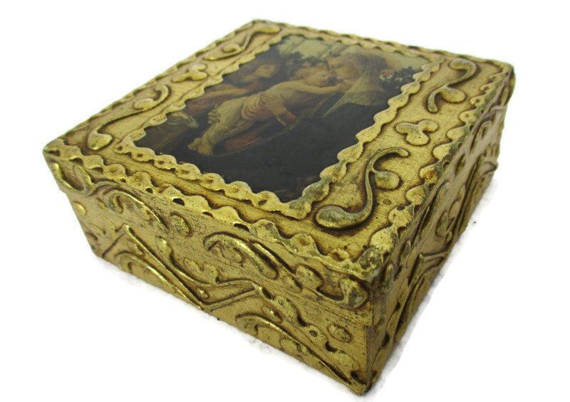 Vintage Florentine Treasure Trunk