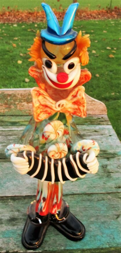 Murano Clown fashion over 10.5 inches tall