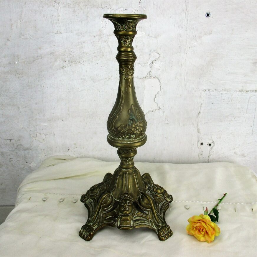 Antique Candle Holder Candle stick Church Chapel Altar Monastery