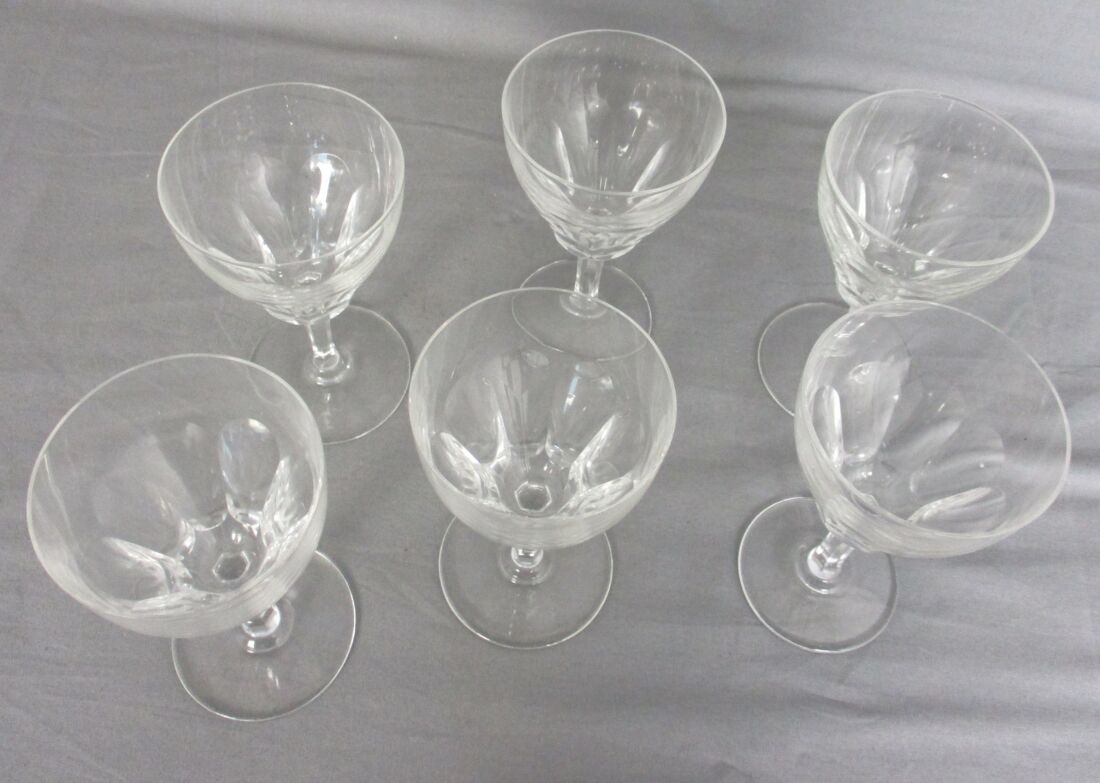 Vintage Etched Martini Glasses, Set of 6, Vintage Wheat Etched