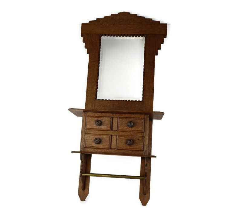 Hallway cabinet best sale with mirror